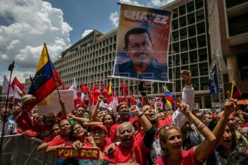 Manifestación a favor de la Constitución en Venezuela