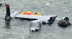 Avión Osprey de EEUU estrellado en Okinawa