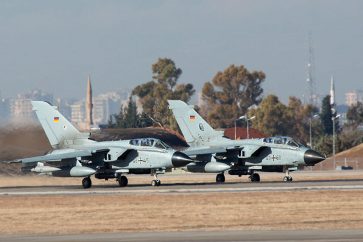 Aviones Tornado alemanes en la base turca de Incirlik