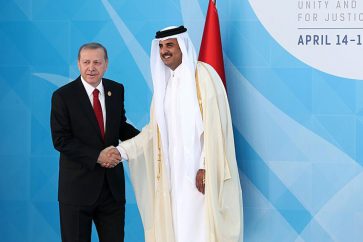 Recep Tayyip Erdogan y Sheij Tamim bin Hamad al Thani
