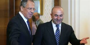 El ministro de Exteriores ruso, Serguei Lavrov, y el de Turquía, Mevlut Cavusoglu