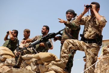 Combatientes kurdos sirios