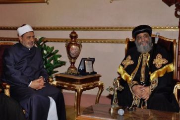 El Imam de Al Azhar, Ahmed al Tayyeb, y el Papa Tawadrus II