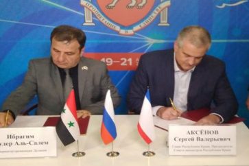 Firma de un acuerdo de cooperación entre Siria y la región rusa de Crimea