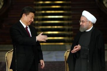Xi Jinping y Hassan Rohani