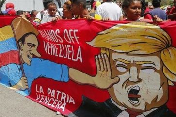 pancarta-trump-venezuela