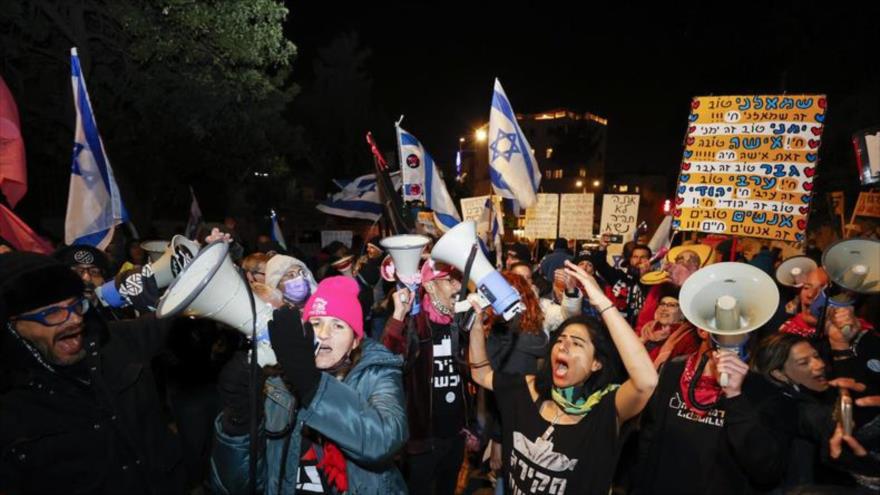 manifestantes israelies