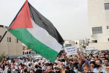 manifestantes jordanos