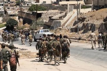 Soldados sirios en Daraa