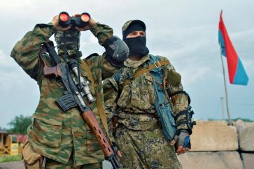 Milicianos de la República Popular de Donetsk