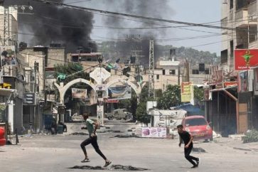 Campo de Yenín atacado por las fuerzas israelíes
