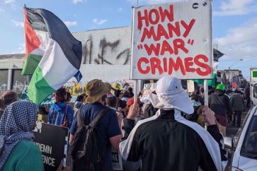 Manifestación de solidaridad con Palestina en Melbourne