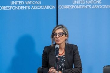La relatora especial de la ONU sobre el territorio palestino ocupado, Francesca Albanese