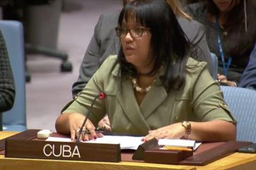 La viceministra cubana de Relaciones Exteriores Anayansi Rodríguez