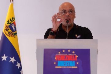 El jefe del Comando Nacional de Campaña Venezuela Nuestra, Jorge Rodríguez